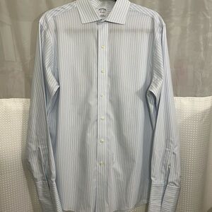 Brooks Brothers Classic Blue Pinstripe Dress Shirt